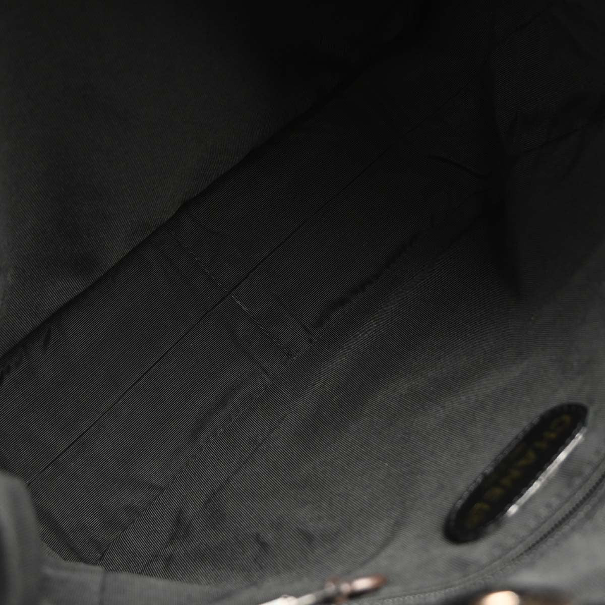 Chanel Vintage CC Resin Chain Tote Leather, BLACK, LEATHER, Tote bag