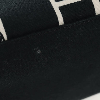 Chanel Coco Window Tote Printed Canvas, BLACK, CANVAS, Tote bag