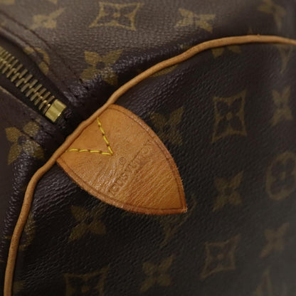 Louis Vuitton Keepall Bag Monogram Canvas, BROWN, CANVAS, Travel bag