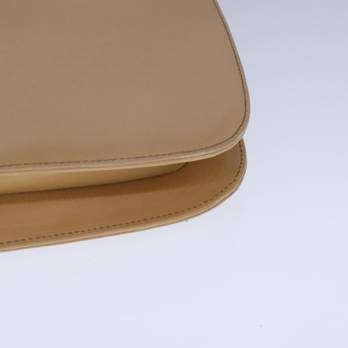 Prada Vintage Shoulder Bag Leather, BEIGE, LEATHER, Shoulder bag