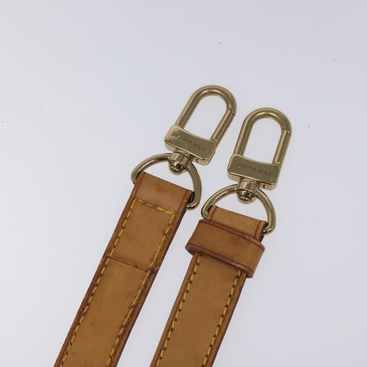 Louis Vuitton Adjustable Shoulder Strap Vachetta Leather, BEIGE, LEATHER, Straps