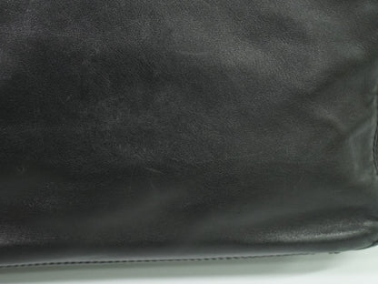 Chanel Vintage CC Resin Chain Tote Leather, BLACK, LEATHER, Tote bag