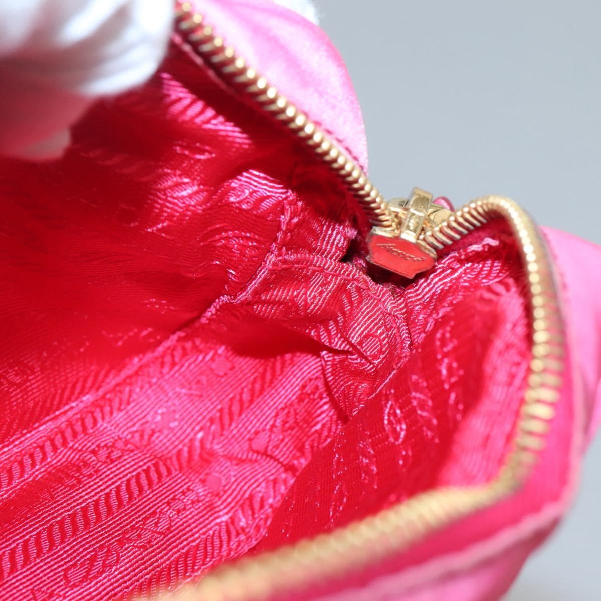 Prada Bow Camera Crossbody Bag Tessuto, PINK, NYLON, Clutche & pouche