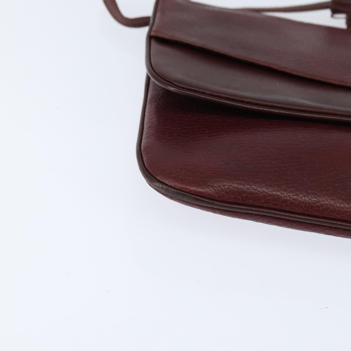 cartier Must de Cartier Shoulder Bag Leather, BURGUNDY, LEATHER, Shoulder bag