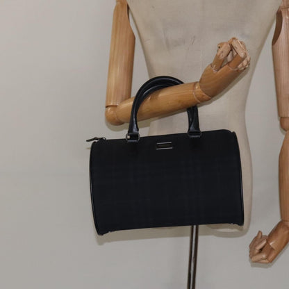 Burberry Nova check boston bag Canvas, NAVY, CANVAS, Handbag