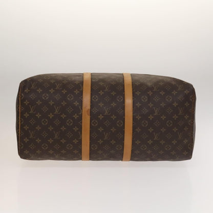 Louis Vuitton Keepall Bag Monogram Canvas, BROWN, CANVAS, Travel bag
