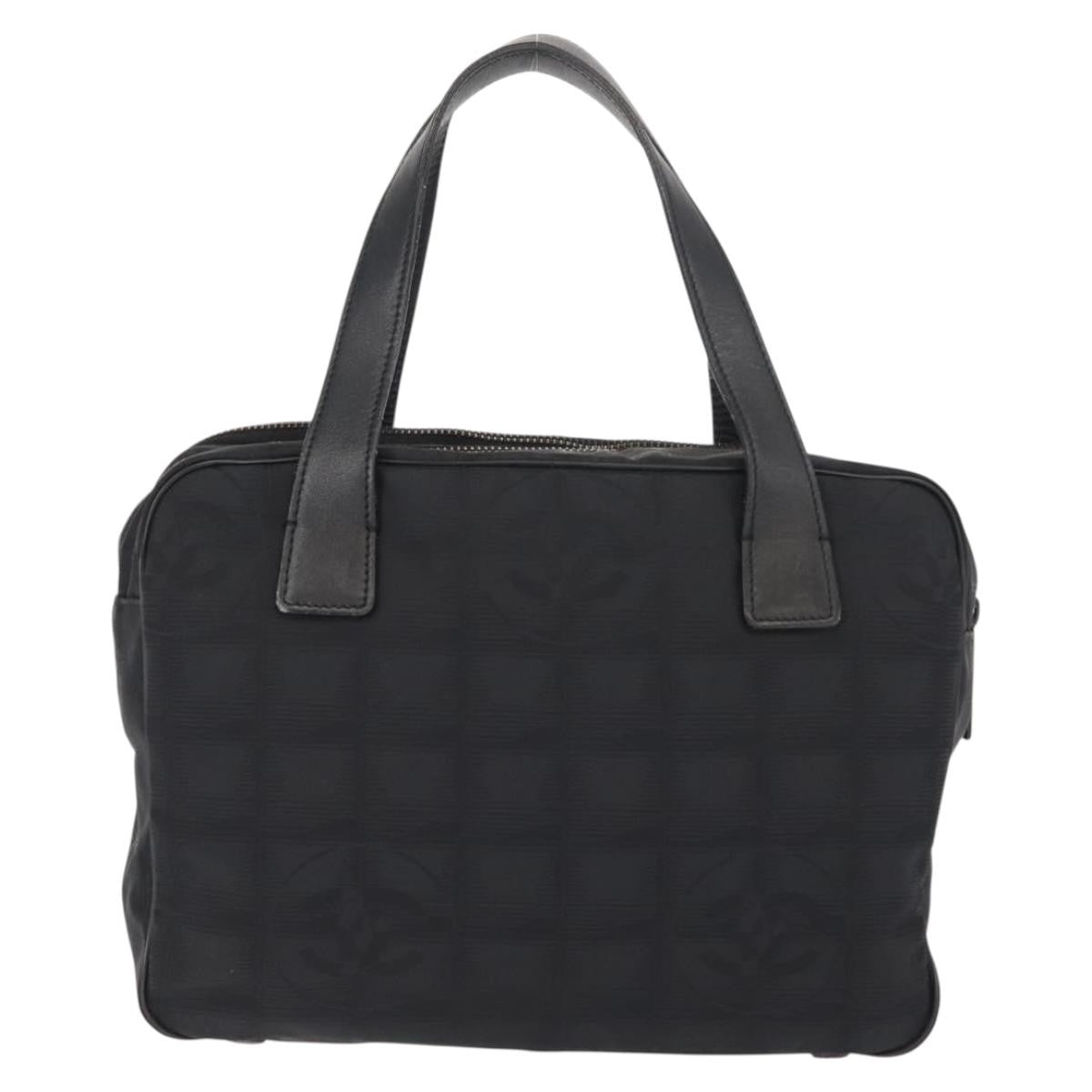 Chanel Travel Line Convertible Satchel Nylon, BLACK, NYLON, Handbag