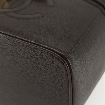 Chanel Vintage Timeless Vanity Case Caviar, BROWN, LEATHER, Handbag