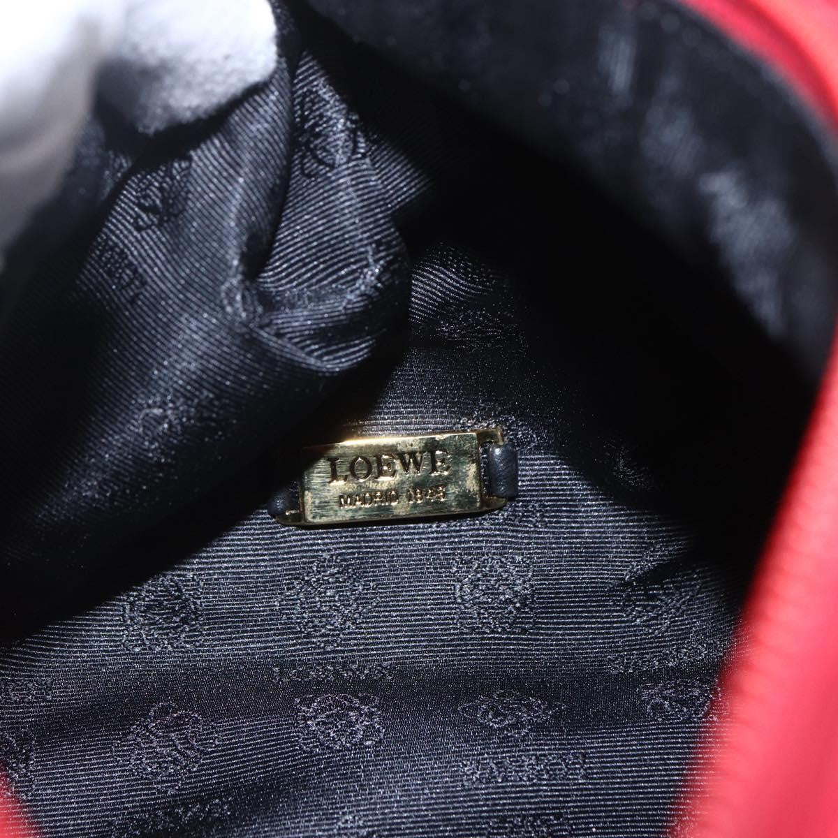 Loewe Anagram Shoulder Bag Suede, RED, SUEDE, Shoulder bag