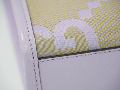 Gucci Vertical Tote Jumbo GG Canvas, PURPLE, CANVAS, Tote bag