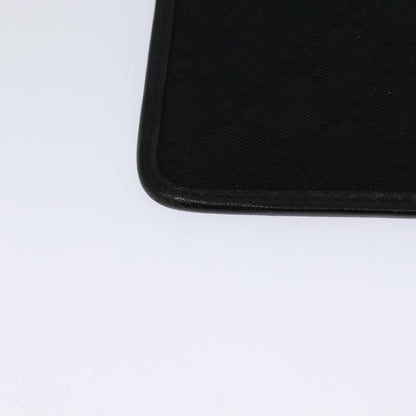 Gucci Front Pocket Messenger Canvas, BLACK, CANVAS, Shoulder bag