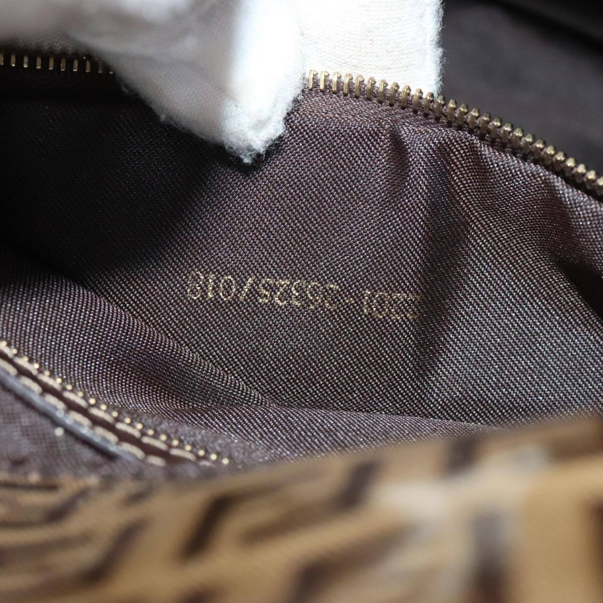 Fendi Mamma Baguette Zucca canvas, BROWN, CANVAS, Handbag