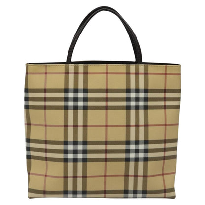 Burberry Nova Check Tote canvas check pattern, BEIGE, PVC, Tote bag