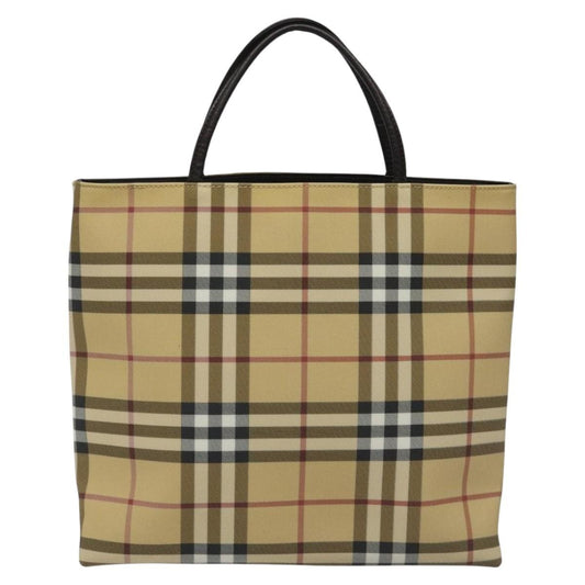 Burberry Nova Check Tote canvas check pattern, BEIGE, PVC, Tote bag
