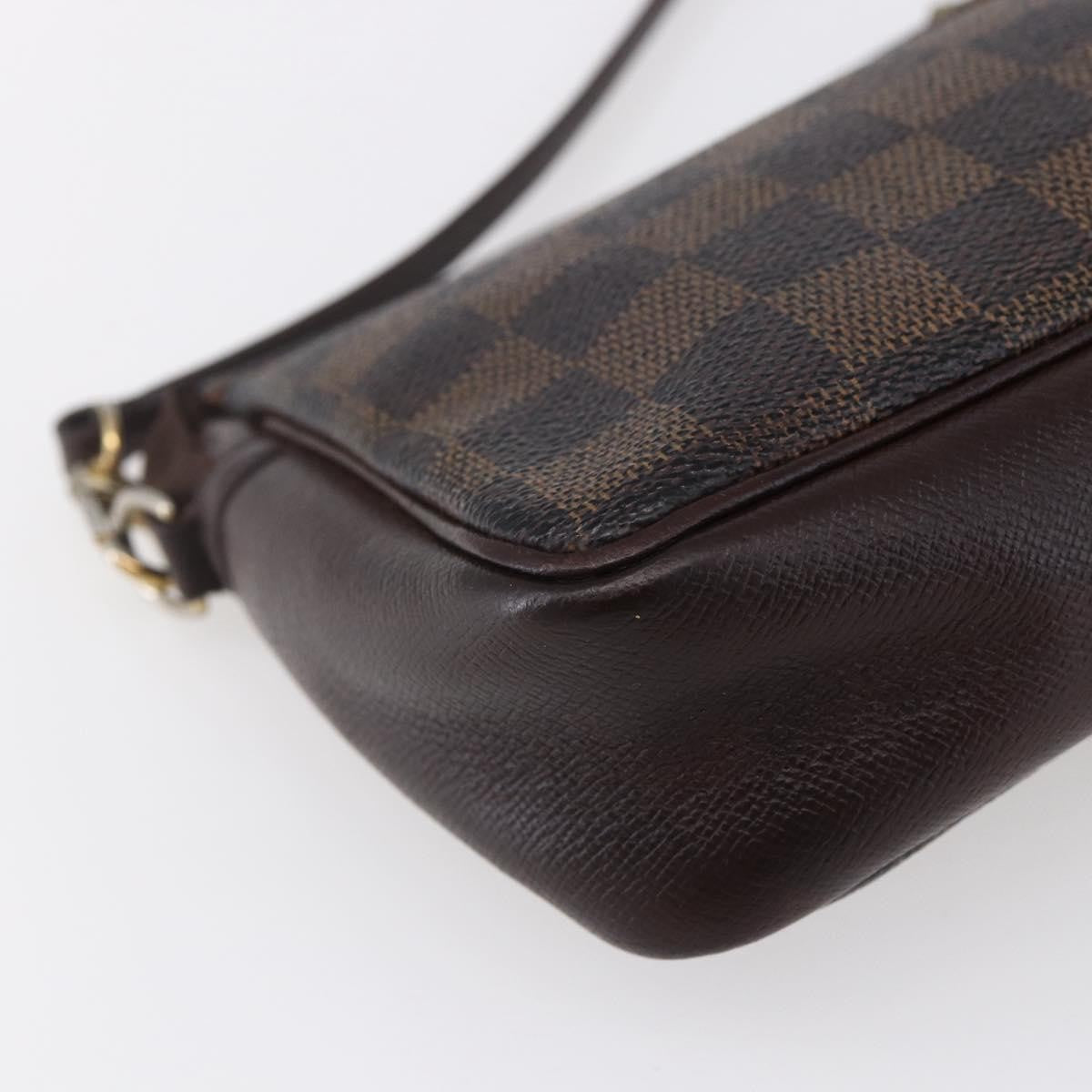 Louis Vuitton Trousse Make Up Bag Damier, BROWN, CANVAS, Clutche & pouche