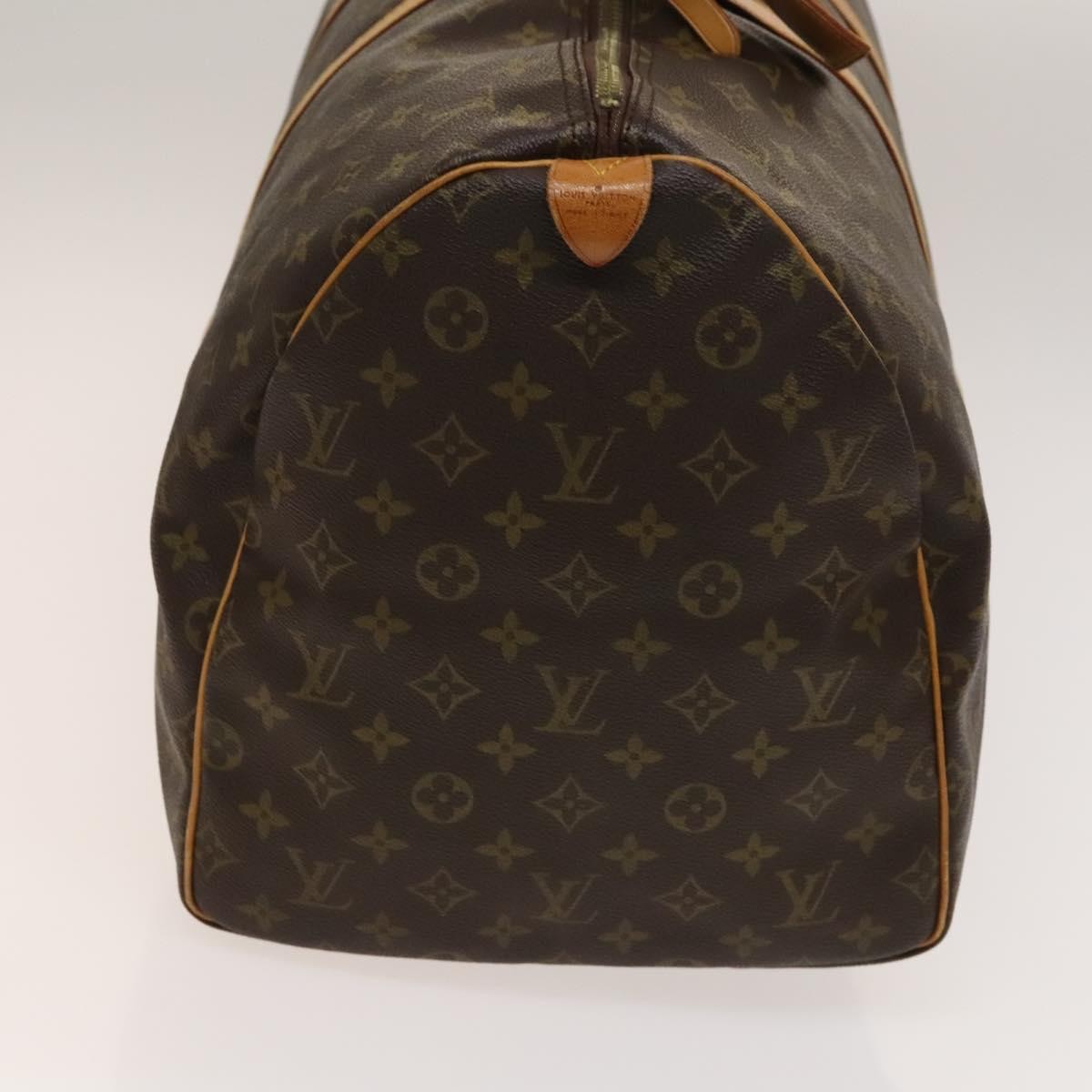 Louis Vuitton Keepall Bag Monogram Canvas, BROWN, CANVAS, Travel bag