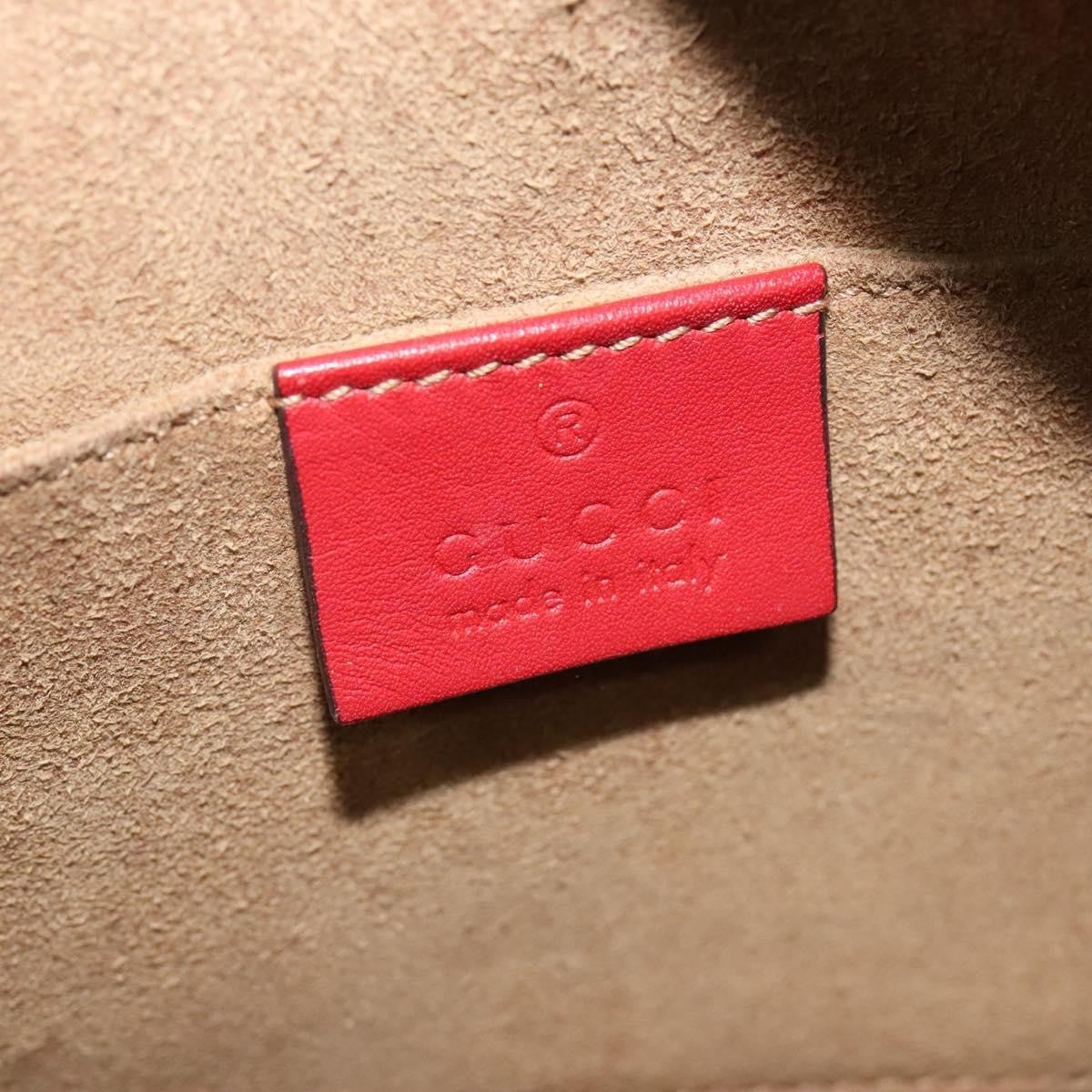 Gucci Chain Crossbody Bag Arabesque GG Coated Canvas with Leather, RED, LEATHER, Shoulder bag