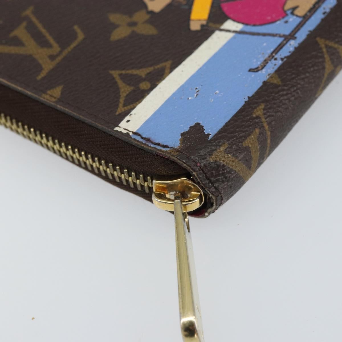 Louis Vuitton Zippy wallet Canvas, BROWN, CANVAS, Wallets