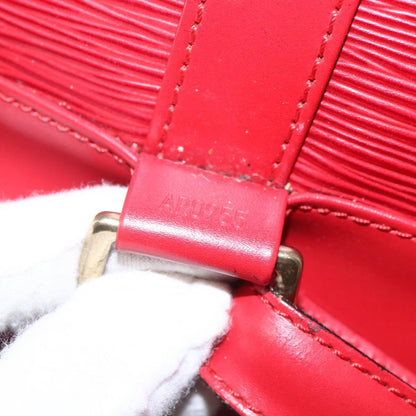 Louis Vuitton Randonnee Backpack Epi Leather, RED, LEATHER, Shoulder bag