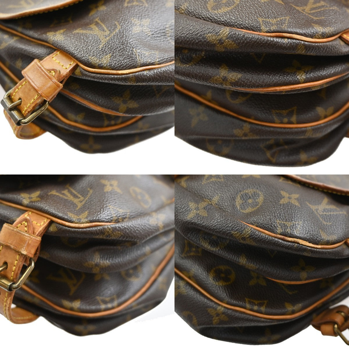 Louis Vuitton Saumur Handbag Monogram Canvas, Brown, Canvas, Shoulder Bag