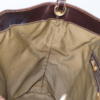 Fendi Vintage Zip Tote Zucca Canvas, BROWN, CANVAS, Tote bag