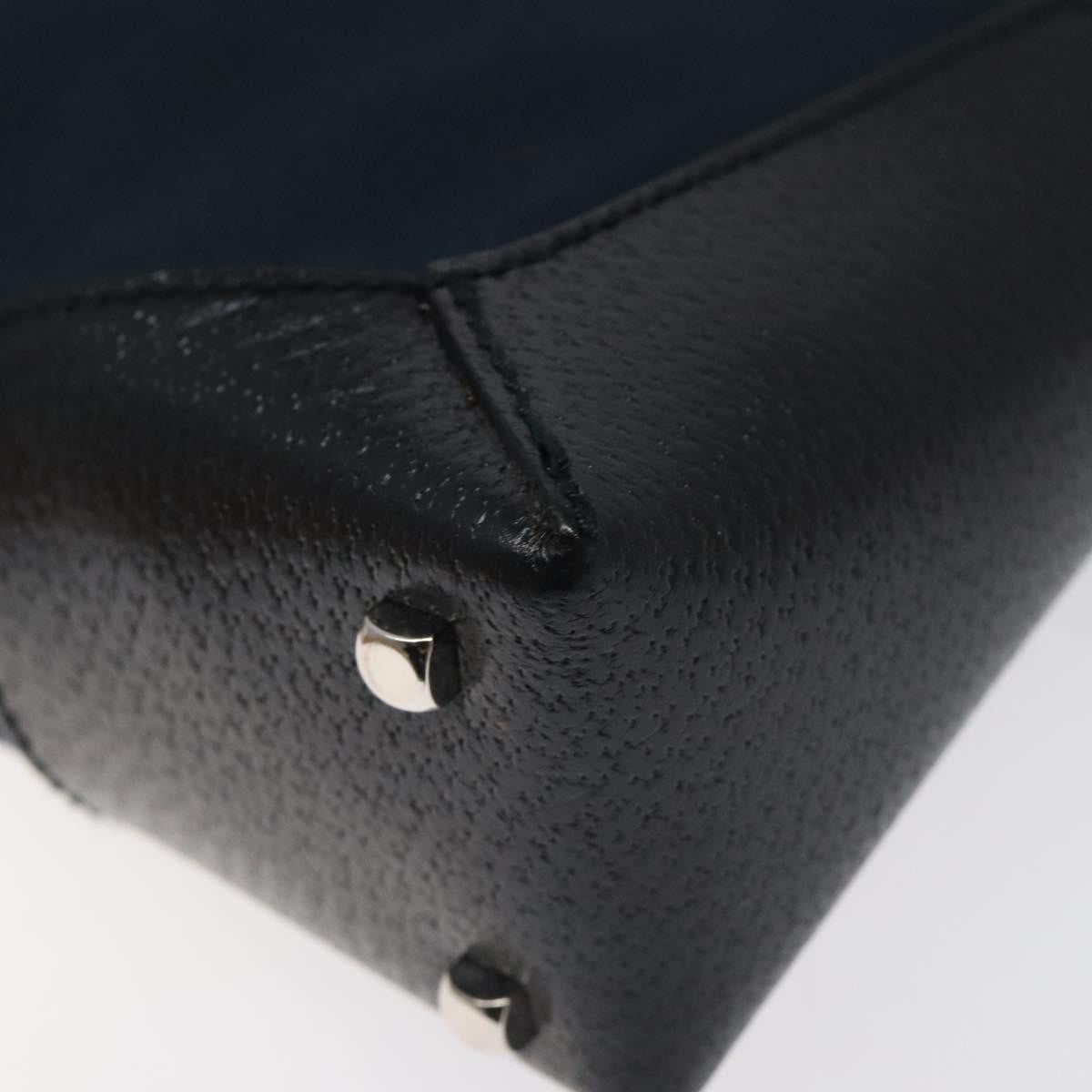 Salvatore Ferragamo Vintage Shoulder Bag Canvas, NAVY, CANVAS, Shoulder bag