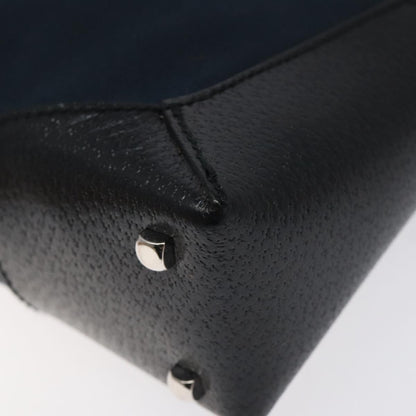 Salvatore Ferragamo Vintage Shoulder Bag Canvas, NAVY, CANVAS, Shoulder bag