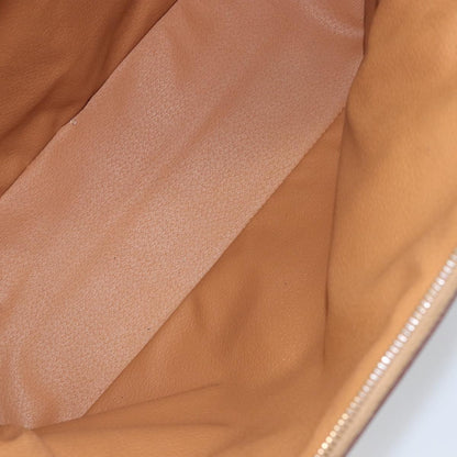 Celine Macadam Handbag Macadam with leather, BROWN, PVC,CANVAS, Handbag