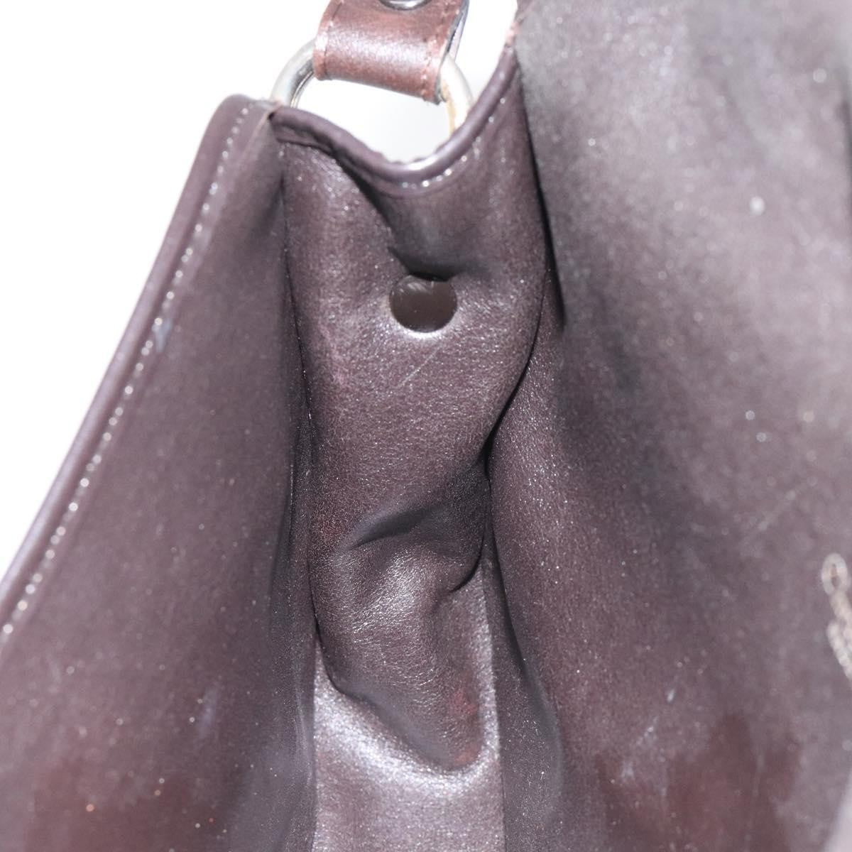 Christian Dior Vintage CD Flap Shoulder Bag Canvas, BROWN, CANVAS, Shoulder bag