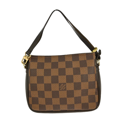 Louis Vuitton Trousse Make Up Bag Damier Canvas, BROWN, CANVAS, Clutche & pouche
