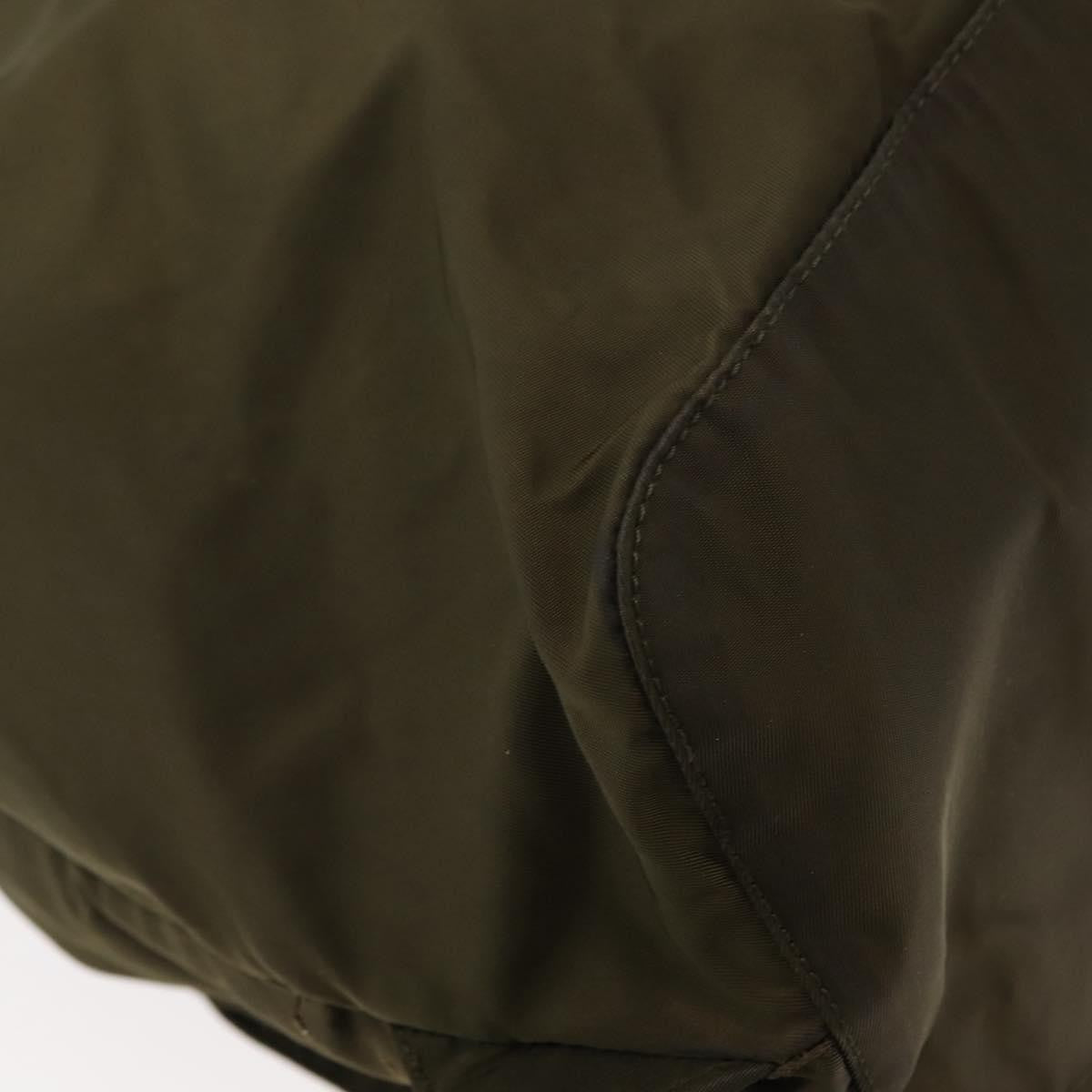 Prada Double Front Pocket Backpack Tessuto, KHAKI, NYLON, Backpack