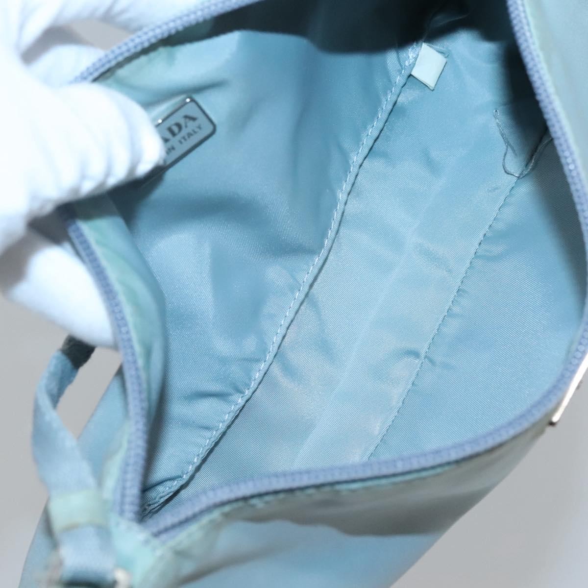 Prada Pochette Shoulder Bag Tessuto, BLUE, NYLON, Clutche & pouche