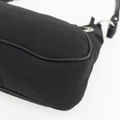 Salvatore Ferragamo Gancini Shoulder Bag Canvas, BLACK, CANVAS, Shoulder bag