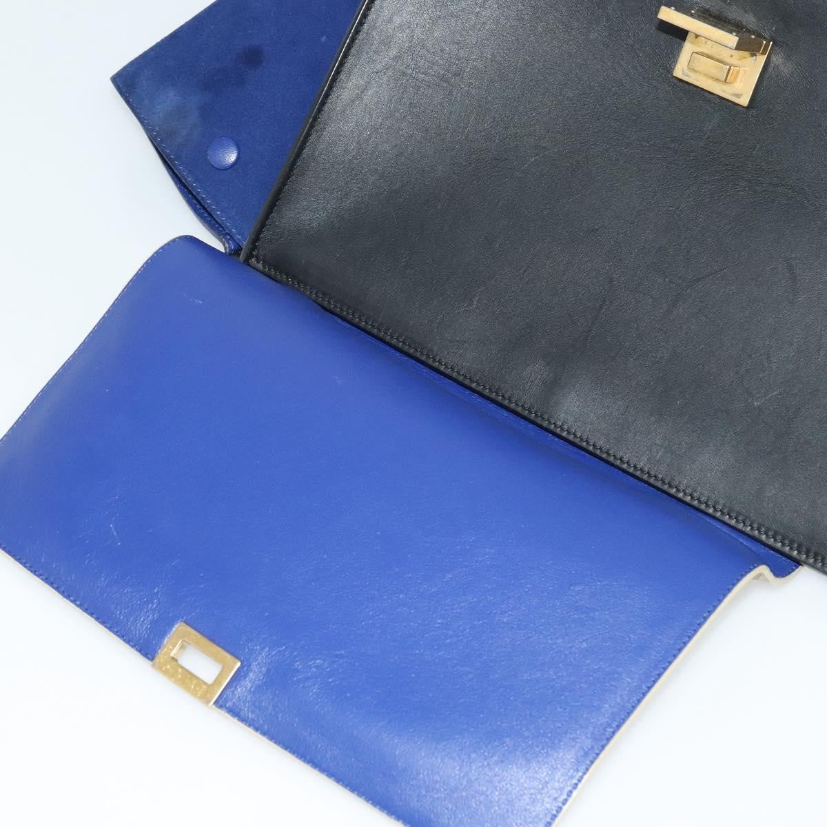 Celine Trapeze Bag Leather with Suede, MULTICOLOUR, LEATHER, Handbag