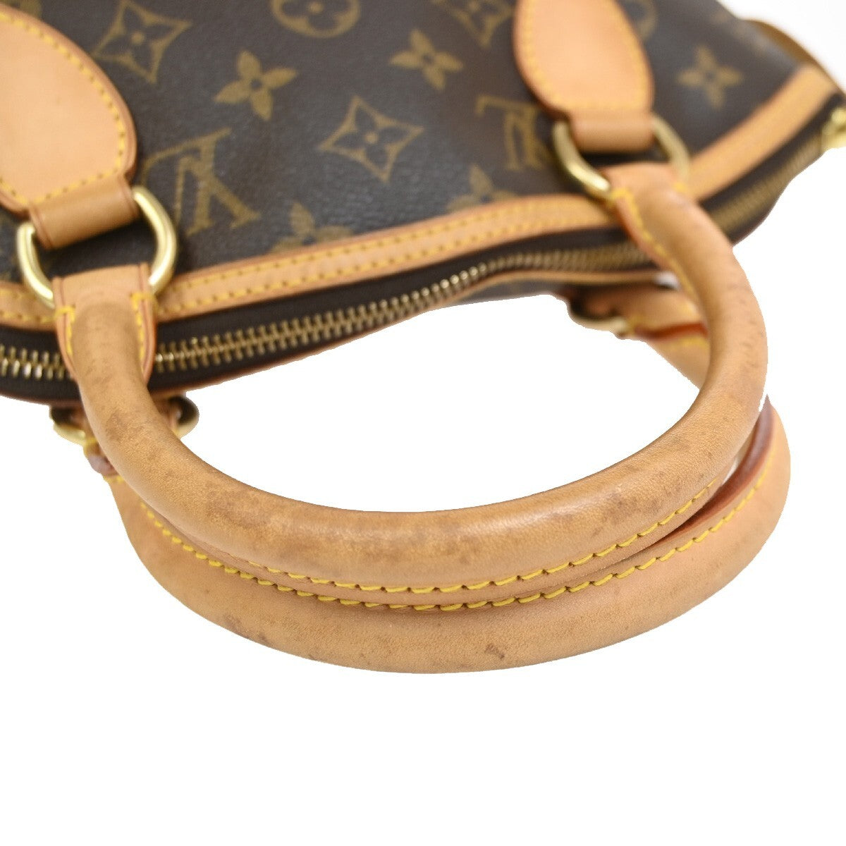 Louis Vuitton Lockit Handbag Monogram Canvas, BROWN, CANVAS, Handbag