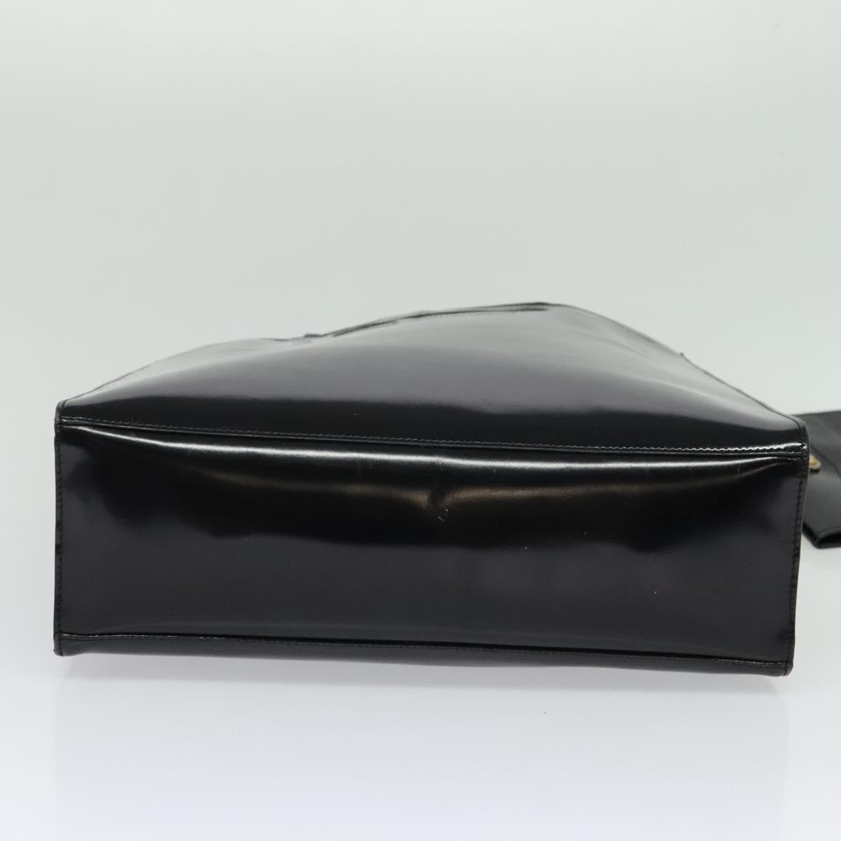 Salvatore Ferragamo Shopper Tote Leather, BLACK, PATENT_LEATHER, Tote bag