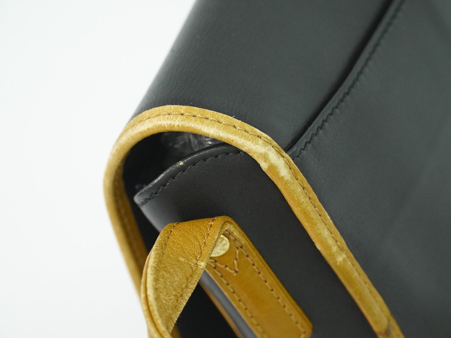 Celine Vintage Shoulder Bag Leather, BLACK, LEATHER, Shoulder bag