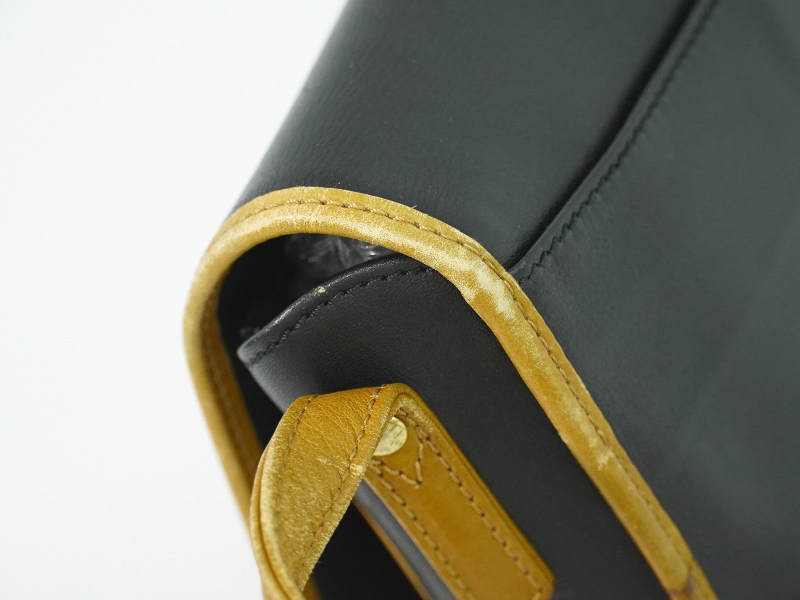 Celine Vintage Shoulder Bag Leather, BLACK, LEATHER, Shoulder bag