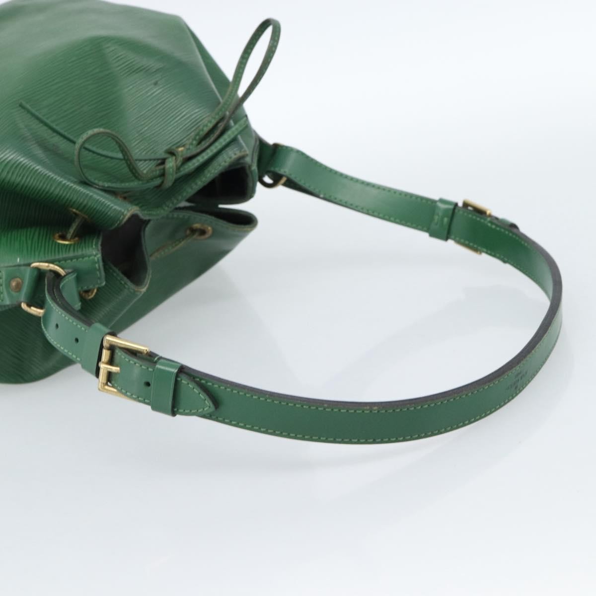 Louis Vuitton Petit Noe Handbag Epi Leather, Green, Leather, Shoulder Bag