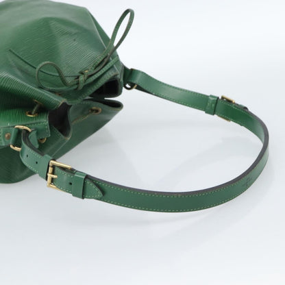 Louis Vuitton Petit Noe Handbag Epi Leather, Green, Leather, Shoulder Bag