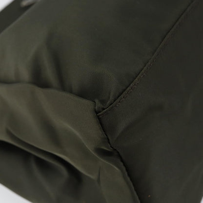 Prada Vintage Zip Tote Tessuto, KHAKI, NYLON, Tote bag