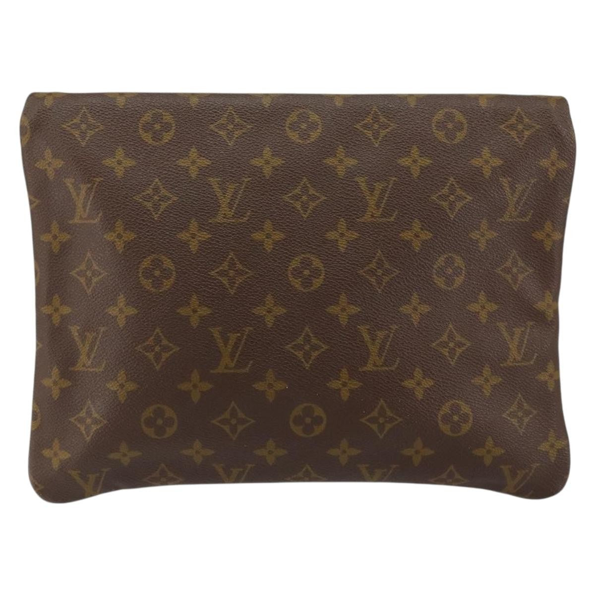 Louis Vuitton Vintage Document Holder Monogram Canvas, BROWN, CANVAS, Clutche & pouche