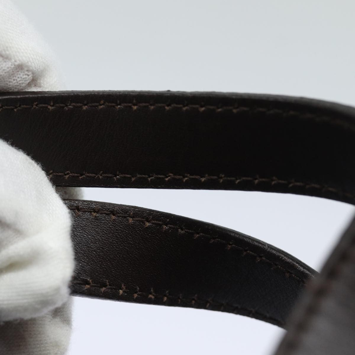 Salvatore Ferragamo Gancini mini handbag Canvas, NAVY, CANVAS, Handbag