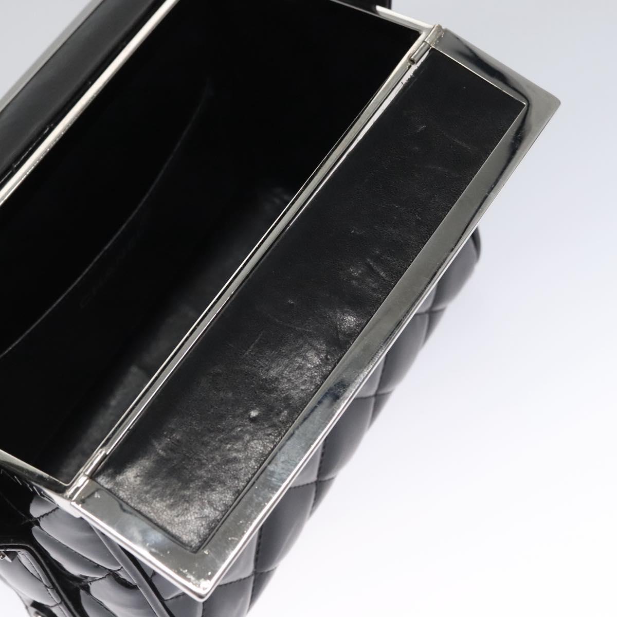 Chanel Vintage Vanity Case Patent, BLACK, PATENT_LEATHER, Toiletry Case
