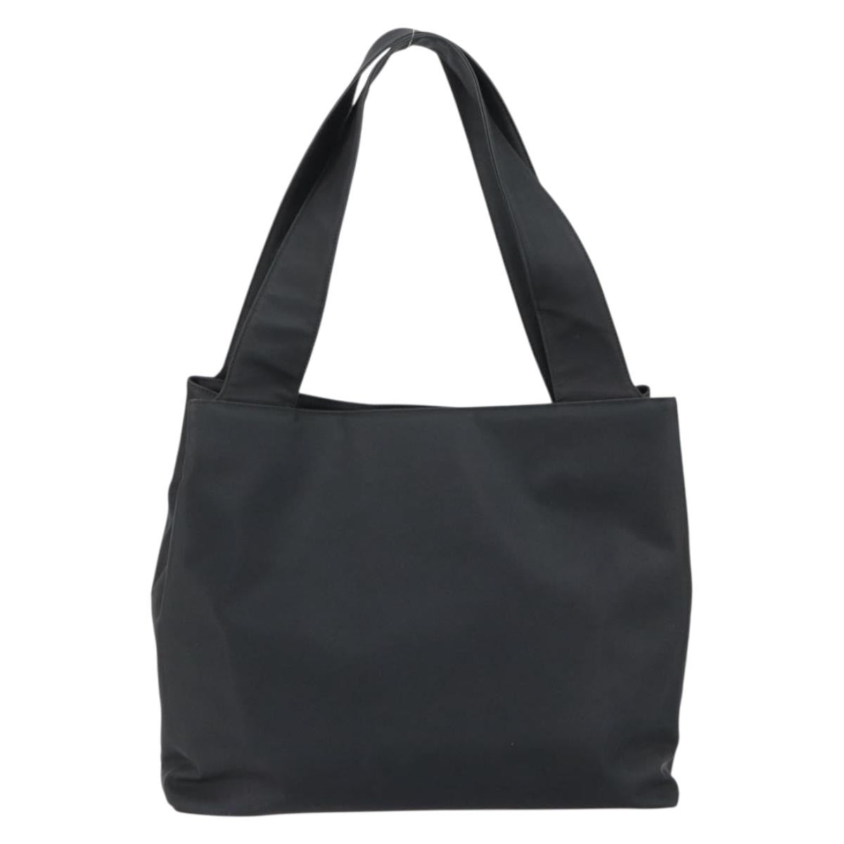 Salvatore Ferragamo Gancini Tote Nylon, BLACK, NYLON, Tote bag