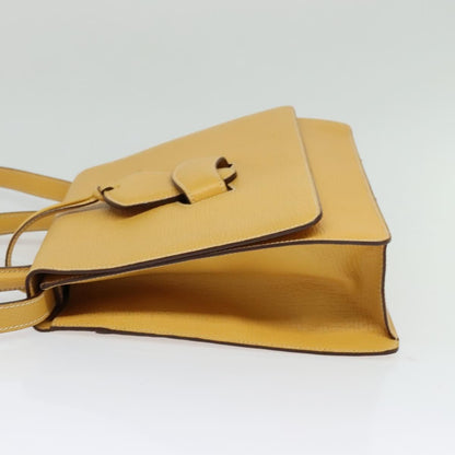Loewe Barcelona Shoulder Bag Leather, YELLOW, LEATHER, Shoulder bag