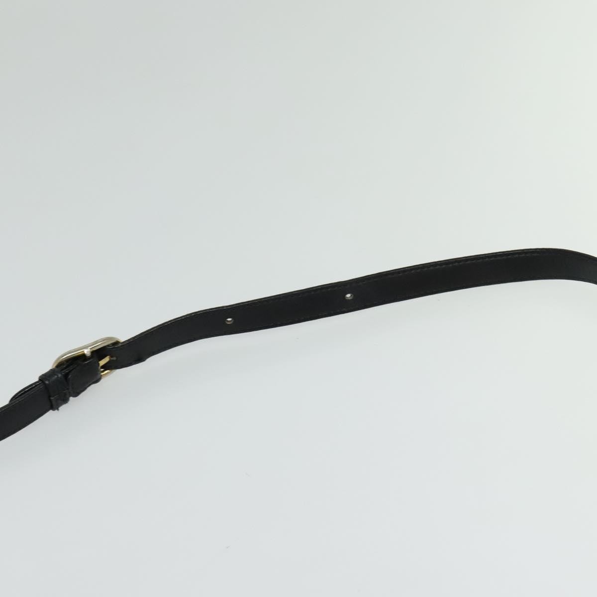 Gucci Vintage Flap Crossbody Bag Leather, BLACK, LEATHER, Shoulder bag