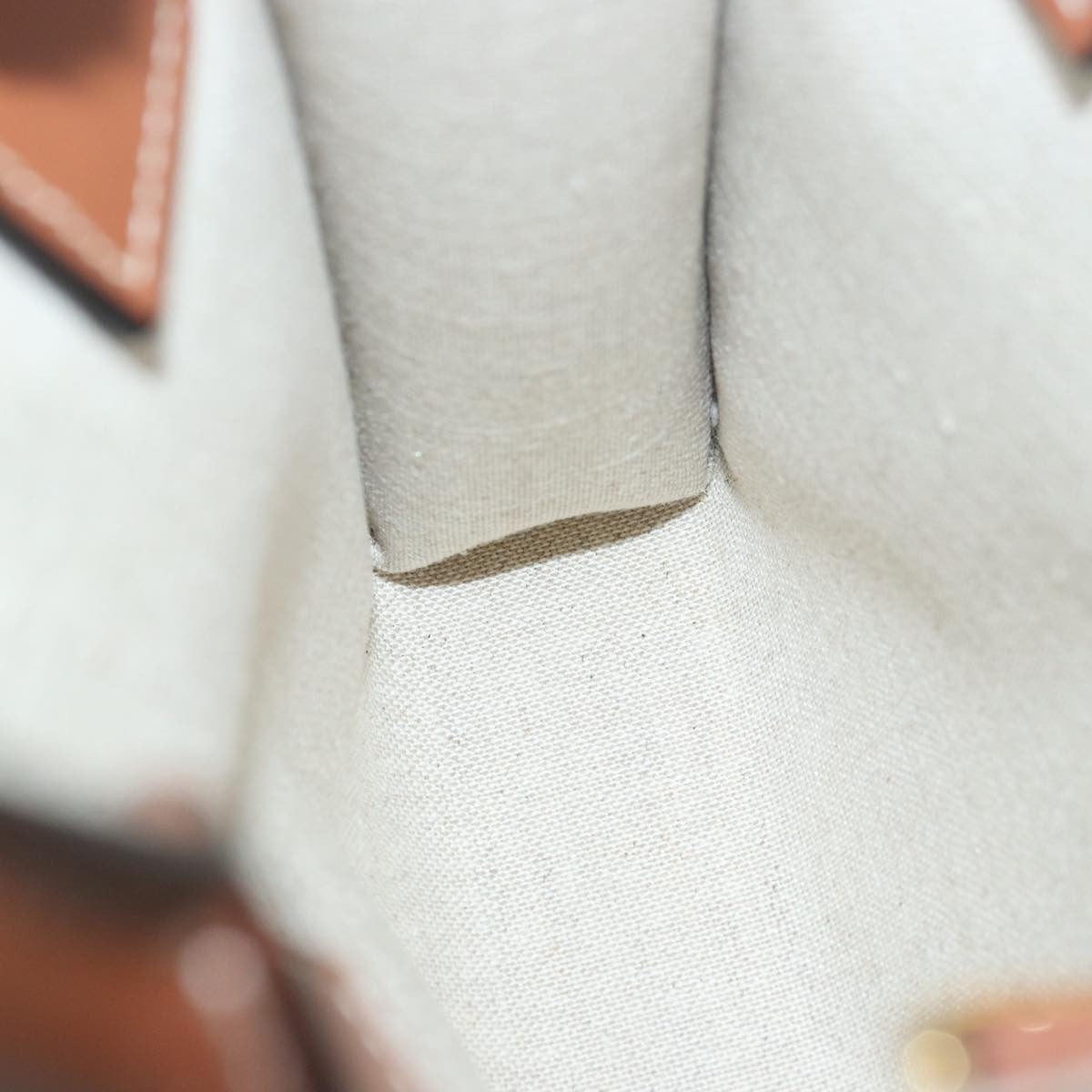 Celine Vertical Cabas Tote Canvas with Leather, WHITE, CANVAS, Handbag