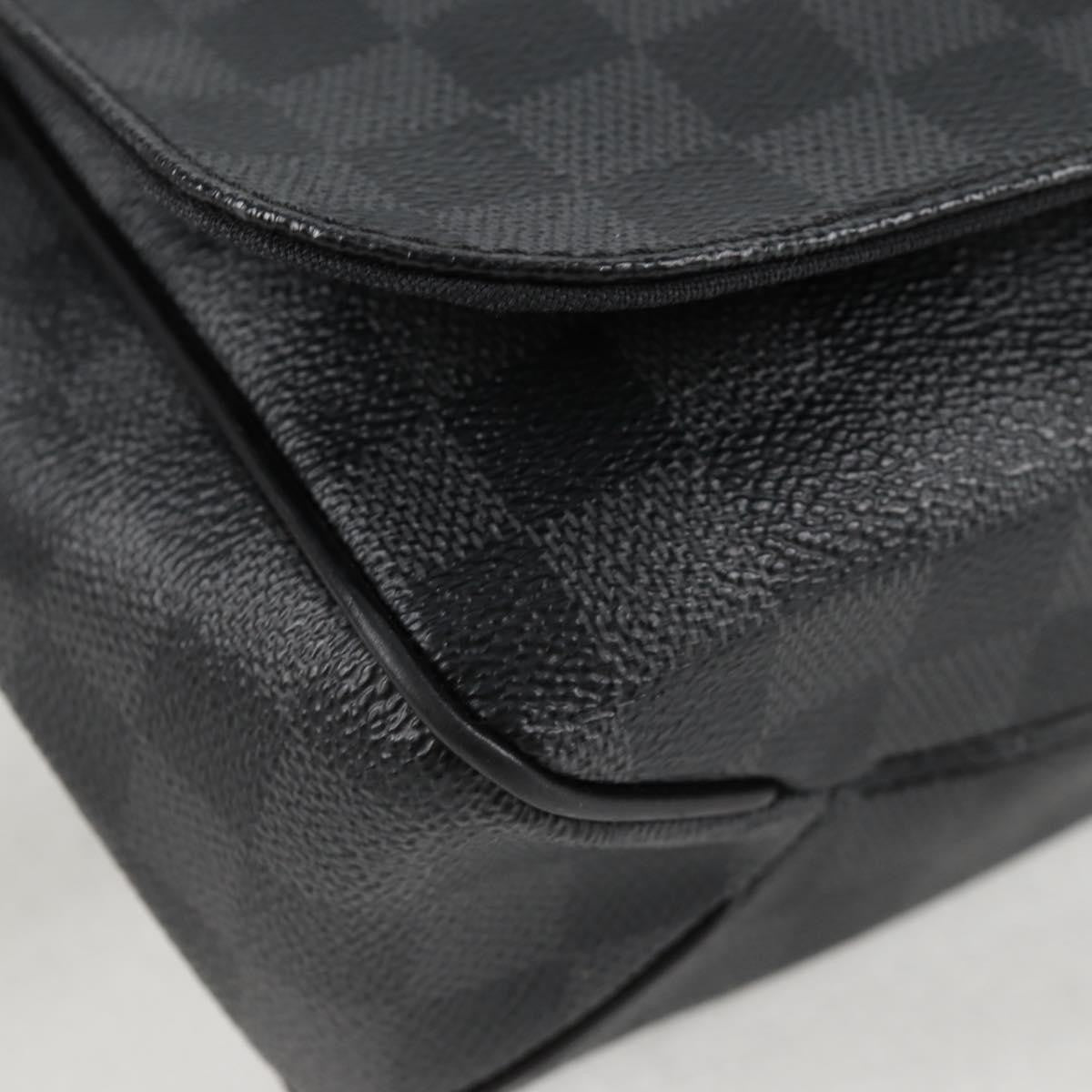 Louis Vuitton District Messenger Bag Damier Graphite, BLACK, CANVAS, Shoulder bag