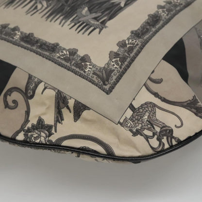 Salvatore Ferragamo Vintage Shoulder Bag Canvas, GRAY, CANVAS, Shoulder bag